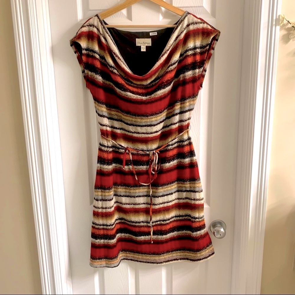 Lovely knit with lining multicolour dress